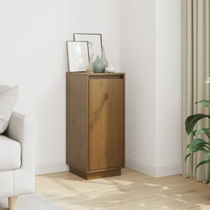 vidaXL, vidaXL Sideboard Honigbraun 31,5x34x75 cm Massivholz Kiefer, vidaXL Sideboard Honigbraun 31,5x34x75 cm Massivholz Kiefer
