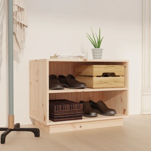 vidaXL, vidaXL Schuhregal 60x34x45 cm Massivholz Kiefer
