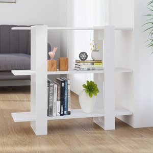 vidaXL, vidaXL Bücherregal/Raumteiler Weiß 100×30×87 cm, vidaXL Bücherregal/Raumteiler Weiß 100×30×87 cm