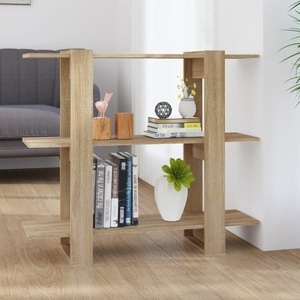 vidaXL, vidaXL Bücherregal/Raumteiler Sonoma-Eiche 100×30×87 cm, vidaXL Bücherregal/Raumteiler Sonoma-Eiche 100x30x87 cm