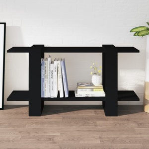 vidaXL, vidaXL Bücherregal Schwarz 100x30x51 cm Holzwerkstoff