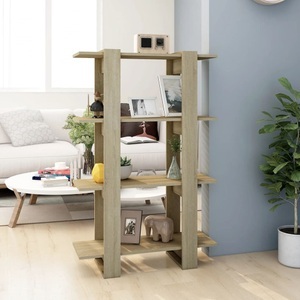 vidaXL, vidaXL Bücherregal/Raumteiler Sonoma-Eiche 80x30x123,5 cm, vidaXL Bücherregal/Raumteiler Sonoma-Eiche 80x30x123,5 cm
