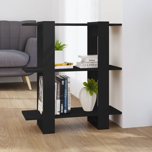 vidaXL, vidaXL Bücherregal/Raumteiler Schwarz 80x30x87 cm