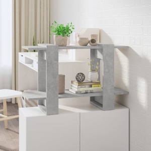 vidaXL, vidaXL Bücherregal/Raumteiler Betongrau 80x30x51 cm, vidaXL Bücherregal/Raumteiler Betongrau 80x30x51 cm