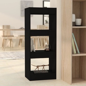 vidaXL, vidaXL Bücherregal/Raumteiler Schwarz 40x30x103 cm Holzwerkstoff, 