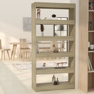 vidaXL, vidaXL Bücherregal/Raumteiler Sonoma-Eiche 80x30x166 cm Holzwerkstoff, vidaXL Bücherregal/Raumteiler Sonoma-Eiche 80x30x166 cm Holzwerkstoff