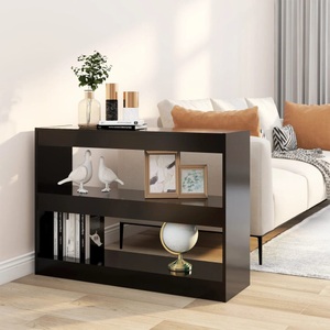 vidaXL, vidaXL Bücherregal/Raumteiler Schwarz 100x30x72 cm, vidaXL Bücherregal/Raumteiler Schwarz 100x30x72 cm