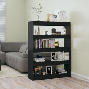 vidaXL, vidaXL Bücherregal/Raumteiler Schwarz 100x30x135 cm, vidaXL Bücherregal/Raumteiler Schwarz 100x30x135 cm