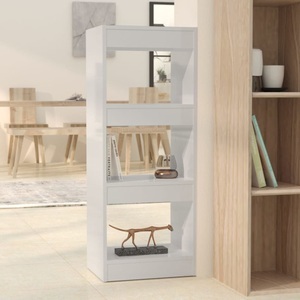 vidaXL, vidaXL Bücherregal/Raumteiler Hochglanz-Weiß 40x30x103cm Holzwerkstoff