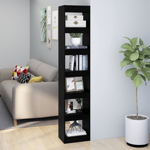 vidaXL, vidaXL Bücherregal/Raumteiler Schwarz 40x30x198 cm, vidaXL Bücherregal/Raumteiler Schwarz 40x30x198 cm
