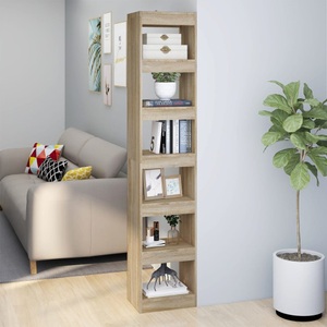vidaXL, vidaXL Bücherregal/Raumteiler Sonoma-Eiche 40x30x198 cm