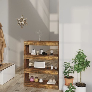 vidaXL, vidaXL Bücherregal/Raumteiler Räuchereiche 80x30x103 cm Holzwerkstoff, vidaXL Bücherregal/Raumteiler Räuchereiche 80x30x103 cm Holzwerkstoff