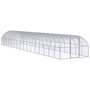 vidaXL, vidaXL Outdoor-Hühnerstall 3x16x2 m Verzinkter Stahl, vidaXL Outdoor-Hühnerstall 3x16x2 m Verzinkter Stahl