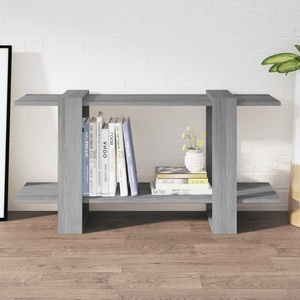 vidaXL, vidaXL Bücherregal Grau Sonoma 100x30x51 cm Holzwerkstoff, vidaXL Bücherregal Grau Sonoma 100x30x51 cm Holzwerkstoff