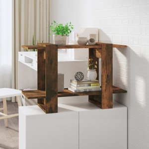 vidaXL, vidaXL Bücherregal/Raumteiler Räuchereiche 80x30x51 cm, vidaXL Bücherregal/Raumteiler Räuchereiche 80x30x51 cm