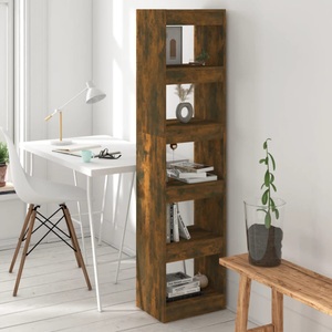 vidaXL, vidaXL Bücherregal/Raumteiler Räuchereiche 40x30x166 cm, vidaXL Bücherregal/Raumteiler Räuchereiche 40x30x166 cm