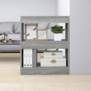 vidaXL, vidaXL Bücherregal/Raumteiler Grau Sonoma 60x30x72 cm, vidaXL Bücherregal/Raumteiler Grau Sonoma 60x30x72 cm