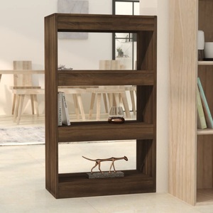 vidaXL, vidaXL Bücherregal/Raumteiler Braun Eichen-Optik 60x30x103 cm, vidaXL Bücherregal/Raumteiler Braun Eichen-Optik 60x30x103 cm