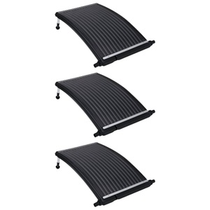 vidaXL, vidaXL Gebogene Solar-Heizungen für Pool 3 Stk. 110x65 cm, vidaXL Gebogene Solar-Heizpaneele für Pool 3 Stk. 110x65 cm