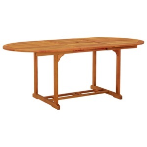 vidaXL, vidaXL Gartentisch 200x100x75 cm Massivholz Eukalyptus