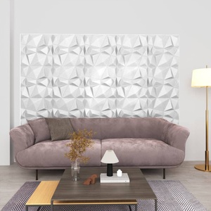 vidaXL, vidaXL 3D-Wandpaneele 48 Stk. 50x50 cm Diamantweiß 12 m²