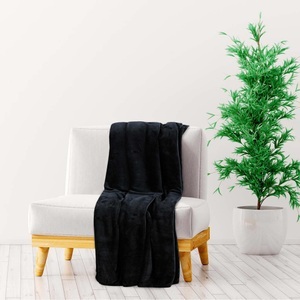 vidaXL, vidaXL Decke Schwarz 150x200 cm Polyester, 