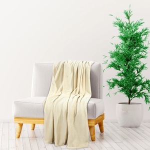 vidaXL, vidaXL Decke Creme 150x200 cm Polyester, vidaXL Decke Creme 150x200 cm Polyester