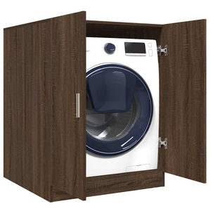 vidaXL, vidaXL Waschmaschinenschrank Braun Eichen-Optik 71x71,5x91,5 cm, vidaXL Waschmaschinenschrank Braun Eichen-Optik 71x71,5x91,5 cm