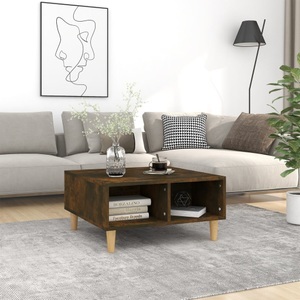 vidaXL, vidaXL Couchtisch Räuchereiche 60x60x30 cm Holzwerkstoff
