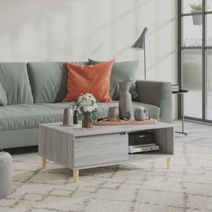 vidaXL, vidaXL Couchtisch Grau Sonoma 90x60x35 cm Holzwerkstoff