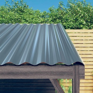 vidaXL, vidaXL Dachpaneele 12 Stk. Pulverbeschichteter Stahl Grau 80x36 cm, 