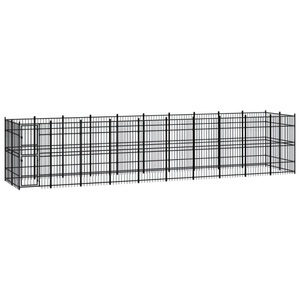 vidaXL, vidaXL Outdoor-Hundezwinger Stahl 18,43 m², vidaXL Outdoor-Hundezwinger Stahl 18,43 m²
