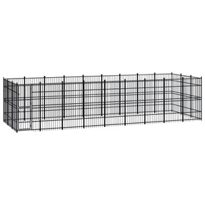 vidaXL, vidaXL Outdoor-Hundezwinger Stahl 24,88 m², vidaXL Outdoor-Hundezwinger Stahl 24,88 m²