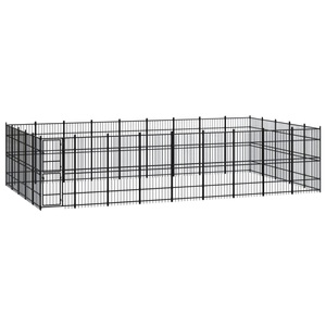 vidaXL, vidaXL Outdoor-Hundezwinger Stahl 41,47 m², vidaXL Outdoor-Hundezwinger Stahl 41,47 m²