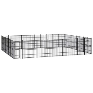 vidaXL, vidaXL Outdoor-Hundezwinger Stahl 73,73 m², vidaXL Outdoor-Hundezwinger Stahl 73,73 m²