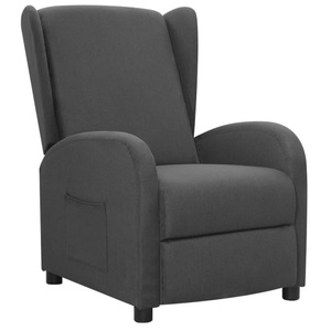 vidaXL, vidaXL Relaxsessel Dunkelgrau Stoff, 