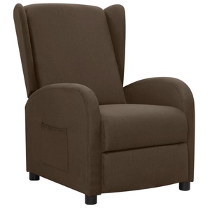 vidaXL, vidaXL Relaxsessel Braun Stoff, 