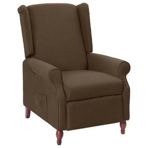 vidaXL, vidaXL Relaxsessel Braun Stoff, 