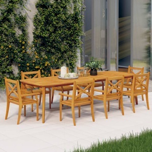 vidaXL, vidaXL Garten-Essstühle 8 Stk. Massivholz Akazie