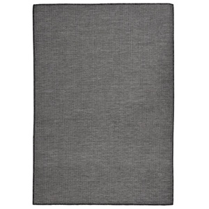 vidaXL, vidaXL Outdoor-Teppich Flachgewebe 160x230 cm Grau