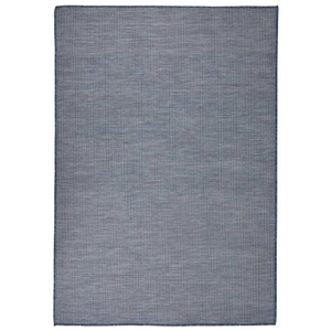 vidaXL, vidaXL Outdoor-Teppich Flachgewebe 140x200 cm Blau