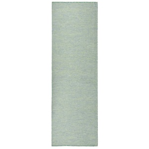 vidaXL, vidaXL Outdoor-Teppich Flachgewebe 80x250 cm Türkis