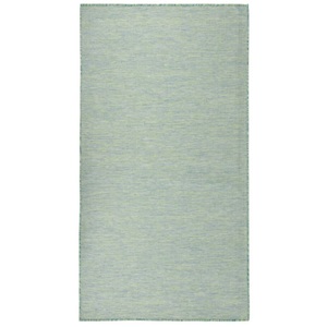 vidaXL, vidaXL Outdoor-Teppich Flachgewebe 140x200 cm Türkis