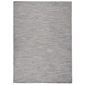vidaXL, vidaXL Outdoor-Teppich Flachgewebe 200x280 cm Braun und Schwarz