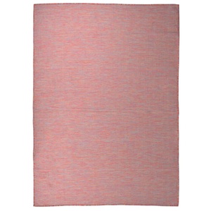 vidaXL, vidaXL Outdoor-Teppich Flachgewebe 200x280 cm Rot