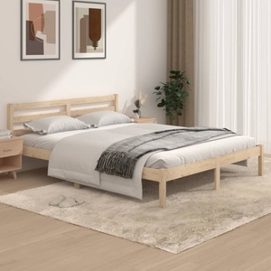 vidaXL Massivholzbett Kiefer 150x200 cm 5FT King Size