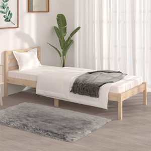 vidaXL, vidaXL Massivholzbett Kiefer 75x190 cm 2FT6 Small Single