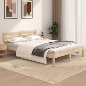 vidaXL Massivholzbett Kiefer 120x190 cm 4FT Small Double