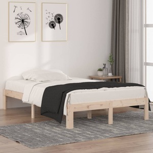 vidaXL, vidaXL Massivholzbett 120x190 cm 4FT Small Double
