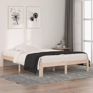 vidaXL, vidaXL Massivholzbett 135x190 cm 4FT6 Double
